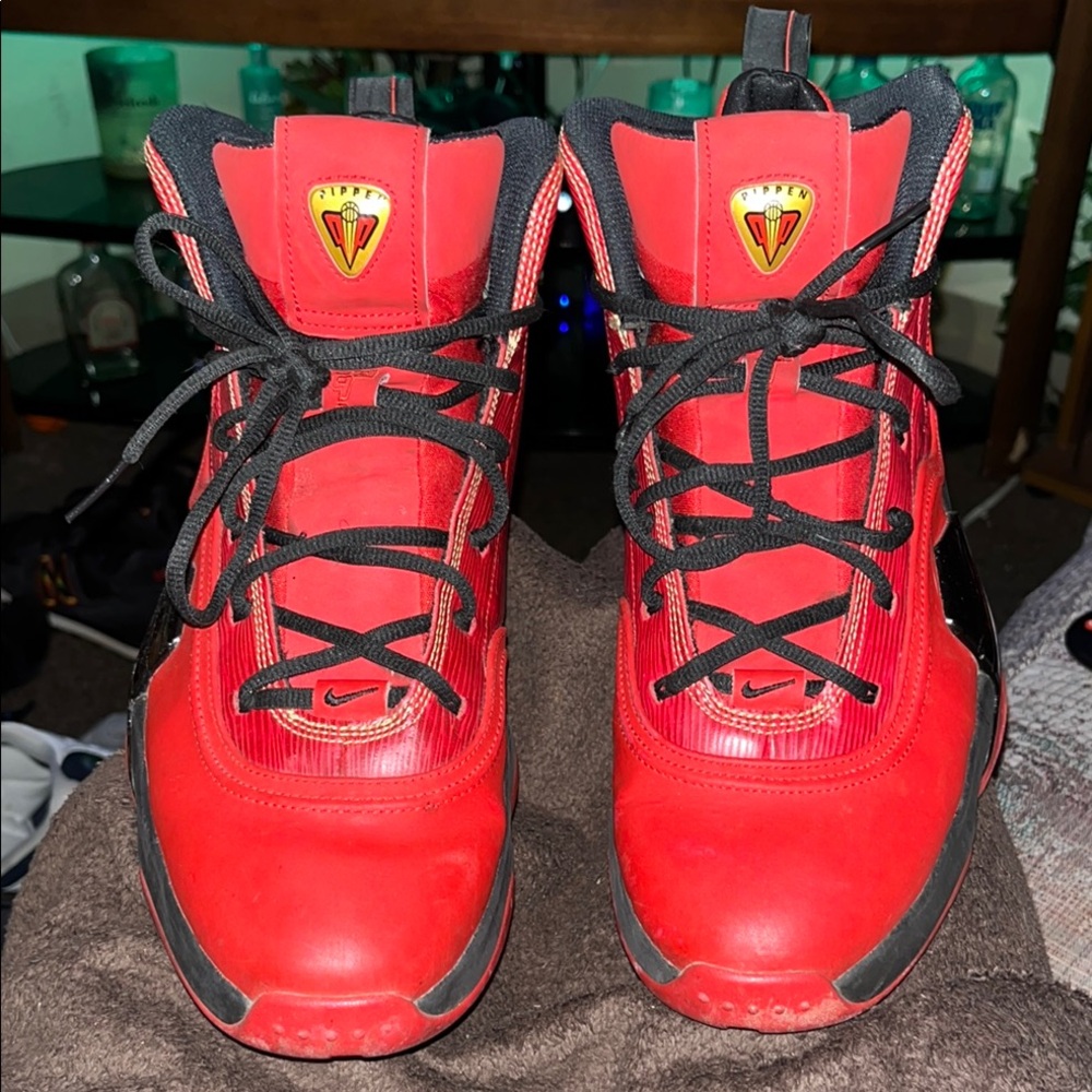 Nike Red and Black Athletic Shoes